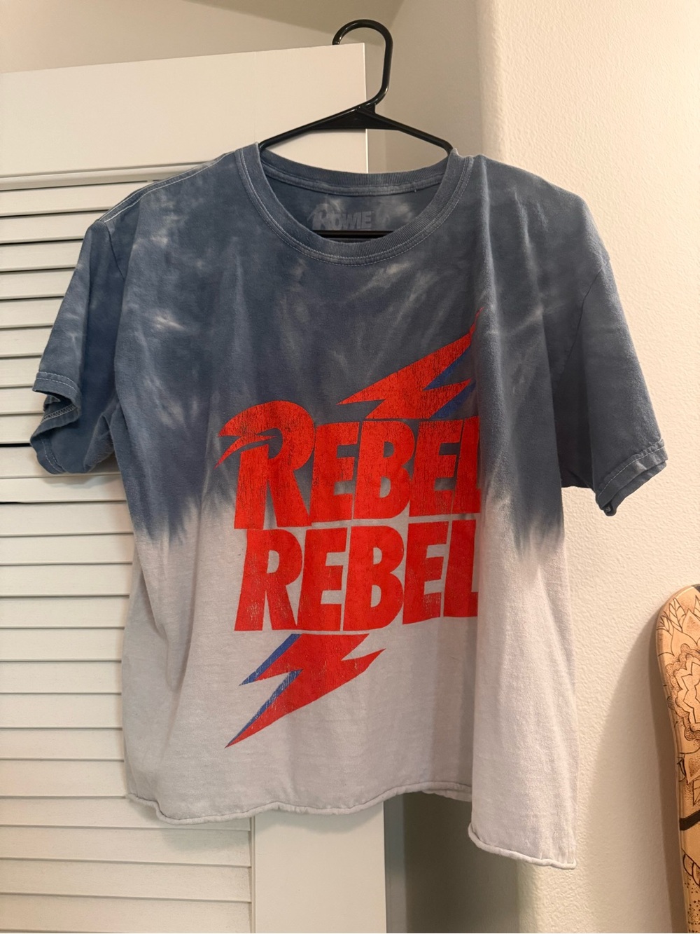 Rebel Rebel Graphic Tee in Blue and Red
